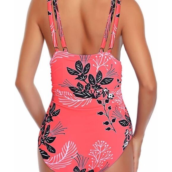 YOU DI AN
One Piece Swimsuit Tummy Control Bathing Suit Criss-Cross - Picture 2 of 11